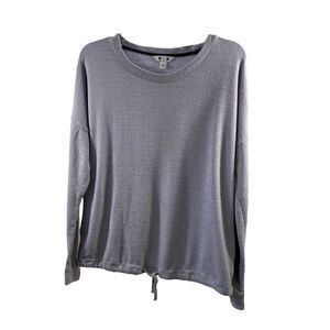 Three Dots Gray Purplish Teddy Sweatshirt Size M